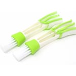 2 pièces brosse de voiture brosse à poussière plumeau plumeau en microfibre nettoyant intérieur de voiture grille de ventilation brosse brosse Fei Yu