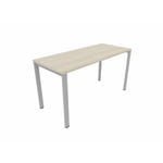 Bureau droit individuel Online F Acacia OP-LITE II : bureau D140x80/cpl acacia/cpi aluminium/ep. du plateau 18 mm