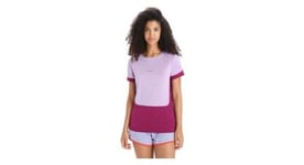 T shirt manches courtes merinos femme icebreaker zoneknit violet rose