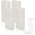 Einfeben - 4x Évaporateur en céramique Humidificateur d'air radiateur, évaporateur d'eau chauffage, avec crochet pour suspendre, céramique, blanc 4x