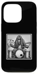 Coque pour iPhone 13 Pro Sasquatch Bigfoot Musique Drums Batteur Band Cadeau Graphique