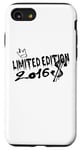 Coque pour iPhone SE (2020) / 7 / 8 Édition limitée 2016 Anniversaire 2016 Né 2016 Vintage