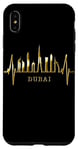 Coque pour iPhone XS Max Dubai Skyline Battement de Cœur Burj Khalifa EAU Silhouette