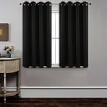 Joydeco Blackout Curtains Bedroom, Black Out Curtain Thermal Insulated Eyelet Top for Room Darkening, Curtains & Drapes Window Treatments Blinds for Living Room Nursery, 2 Panels Home Decoration