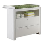 trendteam smart living 1553-630-01 Chambre Bébé Création Olivia Commode Table de Langer Blanc, LxHxP 96x102x77 cm