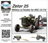 Planet Models Zetor 25  Military w/Towbar for MiG 15/17s MV128-1/72