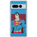 ERT GROUP mobile phone case for Google PIXEL 7 PRO original and officially Licensed DC pattern Superman 029 optimally adapted to the shape of the mobile phone, case made of TPU