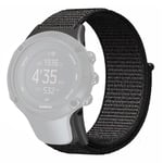 Armband i nylon för Sunnto Ambit3/Ambit3 Peak - Seashell White (FMY) Black Suunto Ambit 3