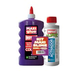 Kit Maxi Slime Colle 500ml + Activateur 250ml (Violet)