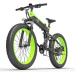 Bezior X1500 Elcykel 26 tum Vuxen elektrisk mountainbike 48V, Shimano 9 Speed