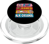 K-Pop Ramen Boba Milk Tea K-Drama Joli drame coréen kawaii PopSockets PopGrip pour MagSafe