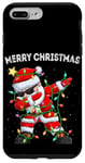 iPhone 7 Plus/8 Plus Dabbing Santa Claus Christmas Tree Lights Funny Dab Xmas Case