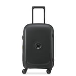 DELSEY PARIS - Belmont Plus - Hard Cabin Suitcase, Black, S (55x35x25 cm)