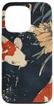 Coque pour iPhone 13 Pro Beauté Koi Fish Pond Japan Zen Garden Vintage Art Lovers