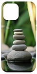 Coque pour iPhone 12 Pro Max Zen Garden Stones Bambou Serenity Mindfulness