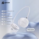 White Headphone Picun-Téléphone de sauna sans fil i30, stéréo Hi-Fi, casque Bluetooth 5.3 léger avec microphone, 36 heures de lecture pour téléphone, PC, voyage ""Nipseyteko