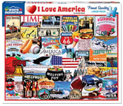 White Mountain Puzzles I Love America 1000 piece jigsaw puzzle   760mm x 610mm