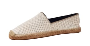 REBECCA MINKOFF Women's White Perf Leather Gabi Espadrilles #M1115005 NWB