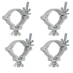 4 x Equinox TC 50S 50KG 50mm 2" Aluminium Pro Truss Half Coupler Light Clamp