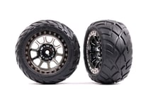 Traxxas TRX2478T Anaconda Tyre on Rim Bandit 2.2 Black-Chrome Hi Medium