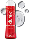 Durex Water Based Lube Strawberry Flavoured Edible Gel 100Ml