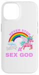 iPhone 14 Fun Graphic-Never Stop Being A Sex God Case