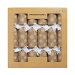 RAC Argos Home Pack of 6 Snowflake Kraft Christmas Crackers