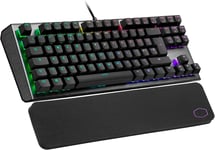 Ck530 V2 Tenkeyless Mechanical Gaming Keyboard - Per-Key Rgb Backlighting, On-The-Fly Controls, Aluminium Top Plate And Wrist Rest Included - Uk Layout / Red Switches