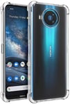 PIXFAB For Nokia 8.3 (5G) Clear Case, Shockproof [Ultra Slim] Scratch Resistant Gel Rubber Silicone [Protective Case] Phone Cover For Nokia 8.3 (5G) (6.81")