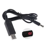 USB till DC 12V-adapter, 2.1x5.5mm USB 5V till 12V steg-upp-omvandlare Jack Power