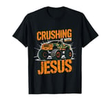 Crushing It With Jesus Christian Monster Truck Jesus T-Shirt