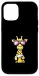 Coque pour iPhone 12/12 Pro Girafe de ski avec bière | Apres Ski Comic