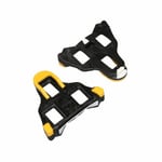 Cale pedale p2r compatible shimano route spd-sl mobile 6° noir-jaune (paire)