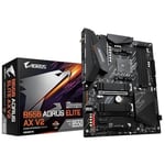 AORUS Elite Gigabyte B550 Planche AX V2 AMD Ryzen 5000/B550/ATX/True 12+2 Phases Digital VRM/PCIe4.0/DDR4/USB3.2 Gen 1/Realtek ALC1200/Intel WiFi 6/2xM.2 Thermal Guard/2.5GbE LAN/HDMI/DP