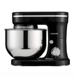 Emperial Food Stand Mixer for Baking - Electric Cake Mixer with Beater, Dough Hook, Whisk, Splash Guard and 5 Litre Bowl, 1200 W, Black