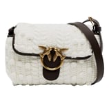 Pinko Sac Femme Love Baby Pouf Laine Couleur Blanc