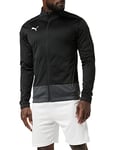 PUMA Men's teamGOAL 23 Training Jacket Track Black-Asphalt, Large