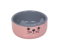 Nobby Gamelle en céramique pour Chat Motif Visage de Chat Rose Ø 13 x 4 cm 0,16 l