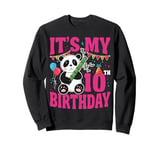 In My 10th Birthday Era Ten Bday 10 Year Old Birthday Girl Sweatshirt