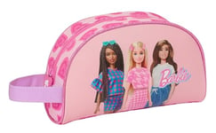 Safta Barbie Love - Grande Trousse de Toilette pour Enfant, Adaptable au Chariot, idéale pour Les Enfants de 5 à 14 Ans, Confortable et Polyvalente, qualité et résistance, 26 x 16 x 9 cm, Couleur