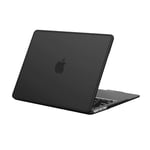 BlueSwan Coque Compatible avec MacBook Air 13 Pouces M1 A2337 A2179 A1932, 2020-2018 avec 13,3" Retina, Cadre en TPU Anti-Rupture, Housse Protection, Etui Rigide - (Bord Noir) Noir Mat