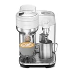 Nespresso Creatista Coffee machine, with Milk frother wand Vertuo coffee pods by Sage, Sea Salt white