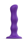 Geisha Dildo M Violet Silicone - 3Billes Internes Triple Stimulation & Ventouse