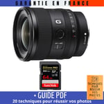 Sony FE 20mm f/1.8 G + 1 SanDisk 64GB Extreme PRO UHS-II SDXC 300 MB/s + Guide PDF ""20 TECHNIQUES POUR RÉUSSIR VOS PHOTOS