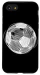 iPhone SE (2020) / 7 / 8 Soccer Ball Line Art Football Pitch Case