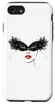 Coque pour iPhone SE (2020) / 7 / 8 Masque vénitien, joli visage, femme, Venise, Italie