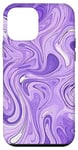 iPhone 12 mini Swirl Purple Color Illustration Pattern Abstract Art Case