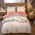 RTYUI Four-Piece Bedding Set, Thick Double-Sided Four-Piece Set, Suitable For Autumn And Winter Household