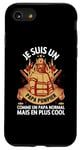 Coque pour iPhone SE (2020) / 7 / 8 Je Suis Un Papa Pompier Drôle Cadeau Homme pompier