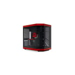 Boitier PC Moyen Tour E-ATX Hyte Y70 avec panneaux vitrés - Noir/Rouge